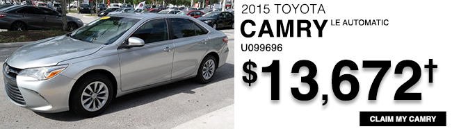 2015 Toyota Camry LE Automatic