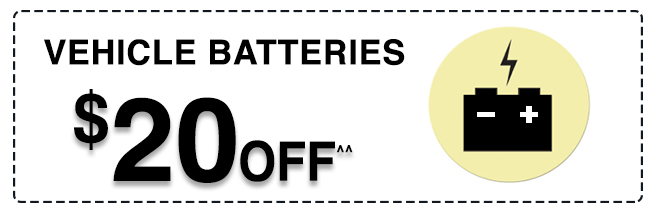 $20 Off Vehicle Batteries^