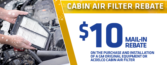 Cabin Air Filter Rebate 