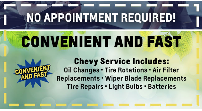 special service offer from Lupient Chevrolet