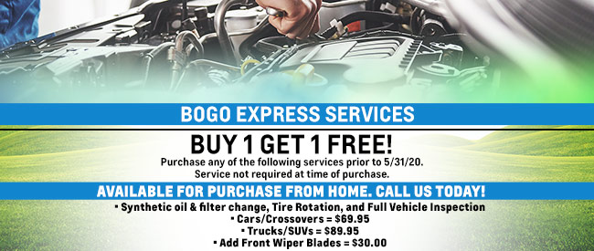 BOGO Express Services – Buy 1 Get 1 Free!
