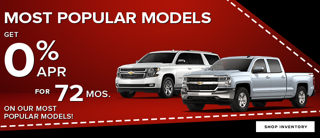 Get 0% APR for up to 72 Months On Our Most Popular Models!