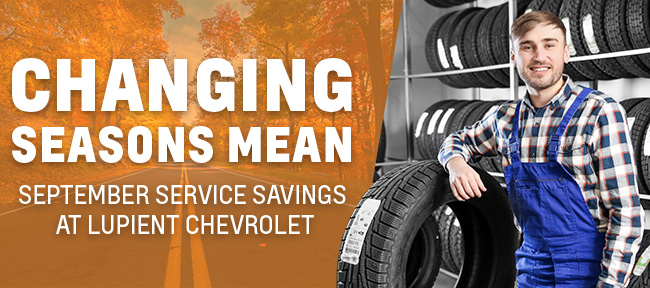 promotional offer on service appointments at Lupient Chevrolet in Bloomington MN