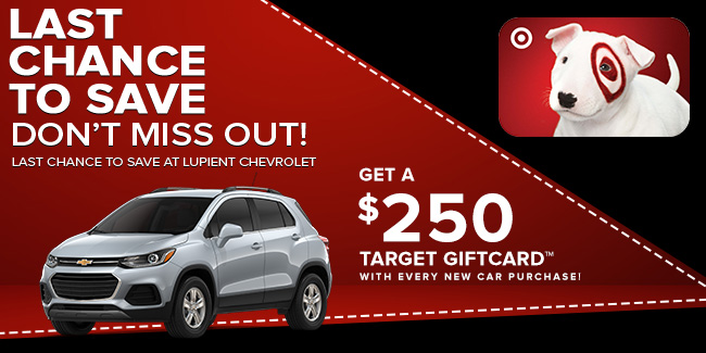Last Chance to Save at Lupient Chevrolet