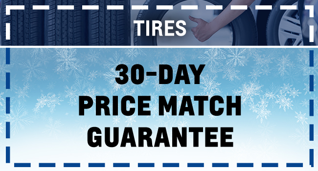 30day price match guarantee on tires