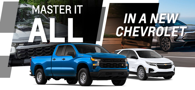 Master it all in a new Chevrolet