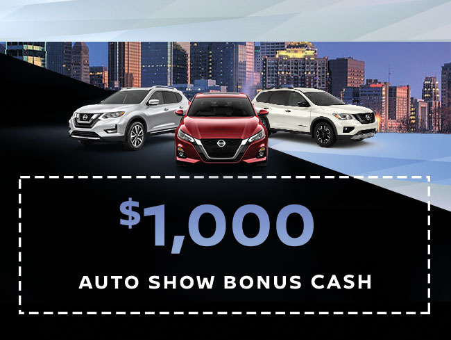1,000 Auto Show Bonus Cash