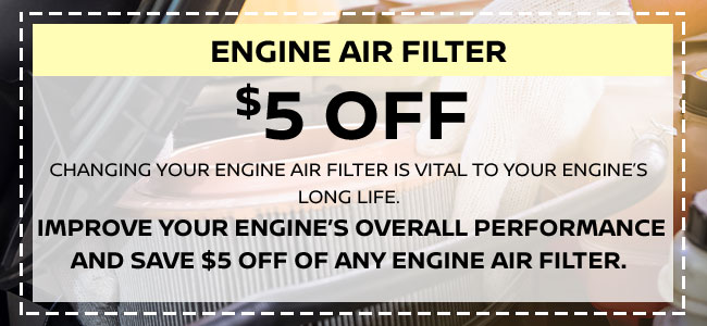 $5 Off Engine Air Filter