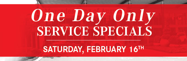 One Day Only Service Specials