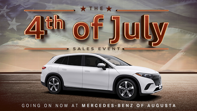 the 4th of july sales event - going on now at Mercedes-Benz of Augusta