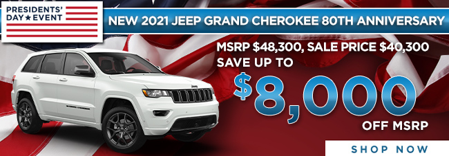 New 2021 Jeep Grand Cherokee 80th Anniversary