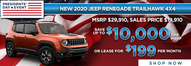New 2020 Jeep Renegade Trailhawk 4x4