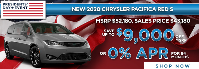 New 2020 Chrysler Pacifica Red S