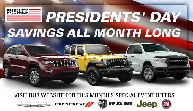 Presidents' Day Savings All Month Long
