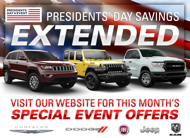 Visit our website for this month’s special event offers