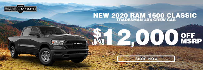 New 2020 RAM 1500 Classic Tradesman 4x4 Crew Cab