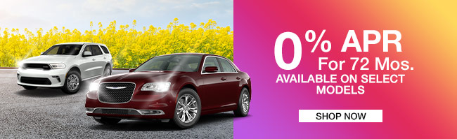 0% APR for 72 months available on select models