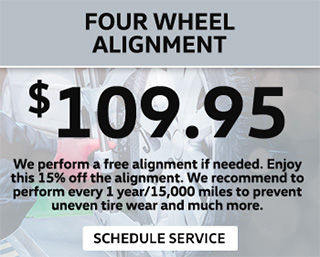 four wheel alignment