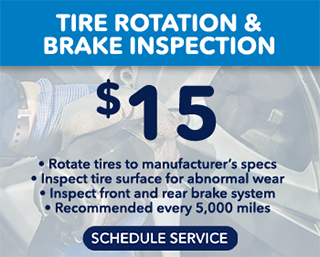 Tire Rotation and Brake Inspection