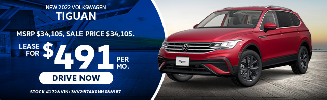 promotional offer on Tiguan