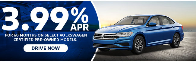 3.99% APR promotional offer on pre-owned cars