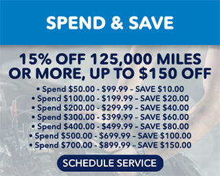Spend and save service coupon