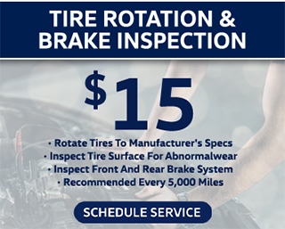 Tire Rotation and brake inspection