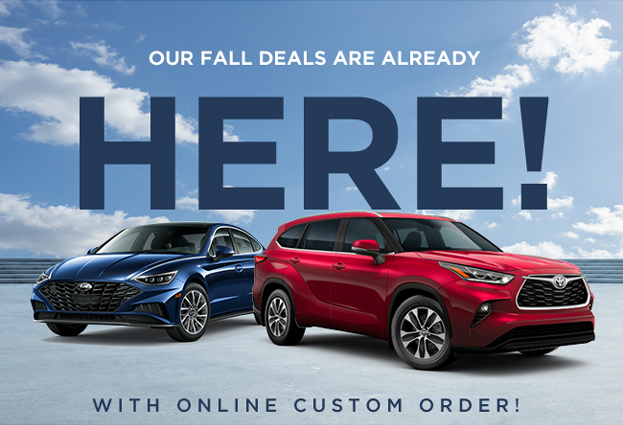 Our Fall Deals are already here - with online custom order