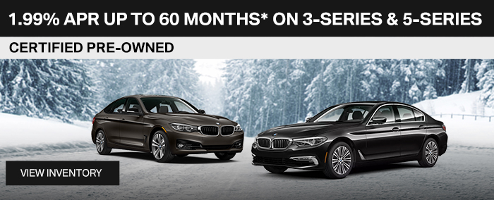 1.99% APR Up To 60 Months on Certified Pre-Owned 3-Series & 5-Series Models