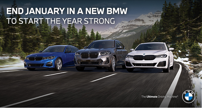 End January in a new BMW