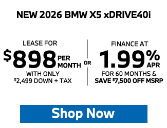 2026 BMW X5 xDrive40i Offer