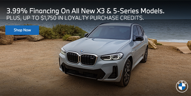 special financing on X3 and 5-Series models