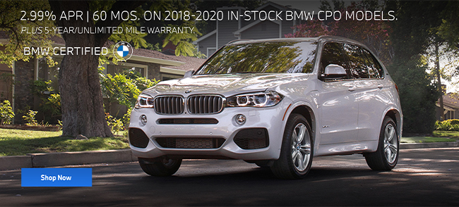 2.99% APR 60 months on 2018-2020 CPO models