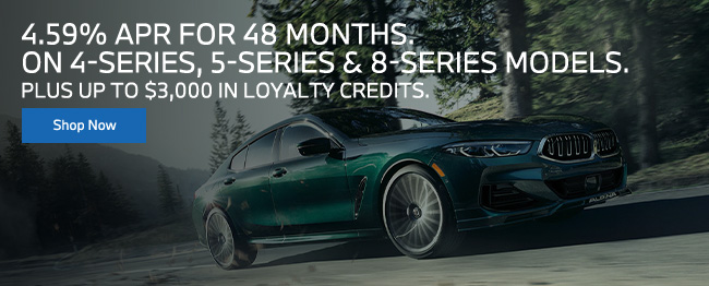 APR for 48 months on 4 series, 5 series and 8 series