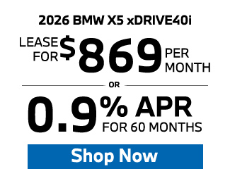2026 BMW X5 xDrive40i Offer