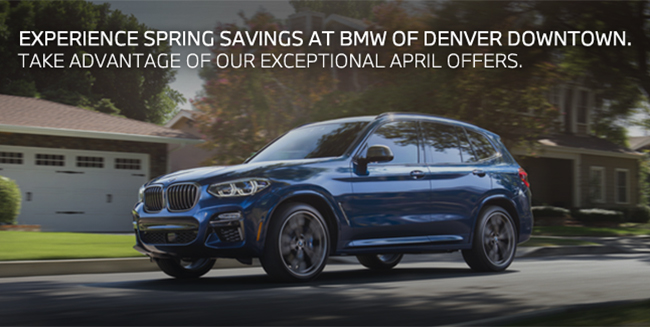 Experience Spring savings at BMW of Denver Downtown - take advantage of our exceptional April offers