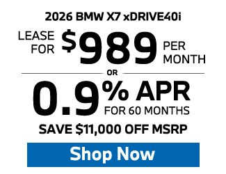 2026 BMW X7 xDrive40i offer