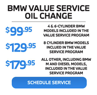 BMW Value service oil change