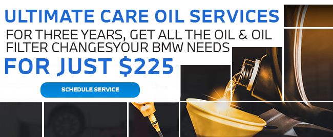 Ultimate Care Oil Services for three years get all the oil and oil filter changes your BMW needs