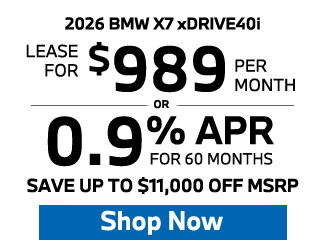 2026 BMW X7 xDrive40i offer
