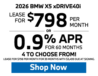 2026 BMW X5 xDRIVE40i Offer