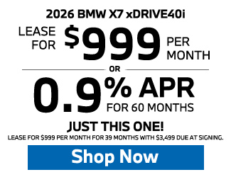 2026 BMW X7 xDrive40i offer