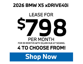 2026 BMW X5 xDRIVE40i Offer