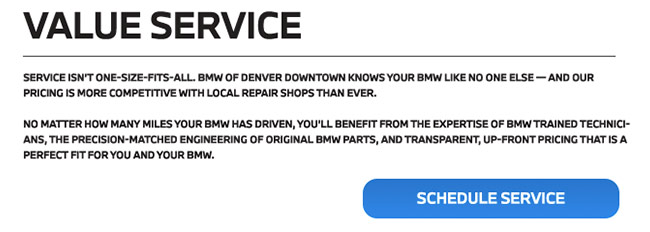 BMW of Denver Downtown - Is Here for your service needs