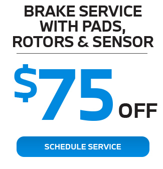 Brake service with pads rotors and sensor