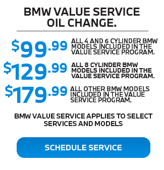 BMW vales service oil change