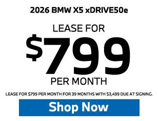 2026 BMW X5 xDRIVE50e Offer
