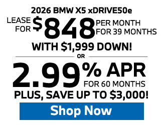 2026 BMW X5 xDRIVE40i Offer