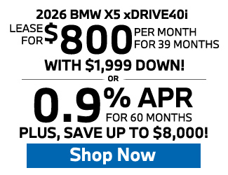 2026 BMW X5 xDRIVE40i Offer