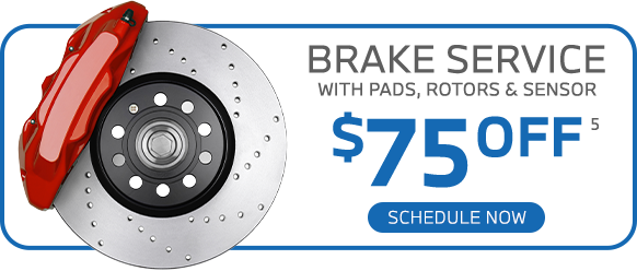 BRAKE SERVICE WITH PADS, ROTORS & SENSOR offer
